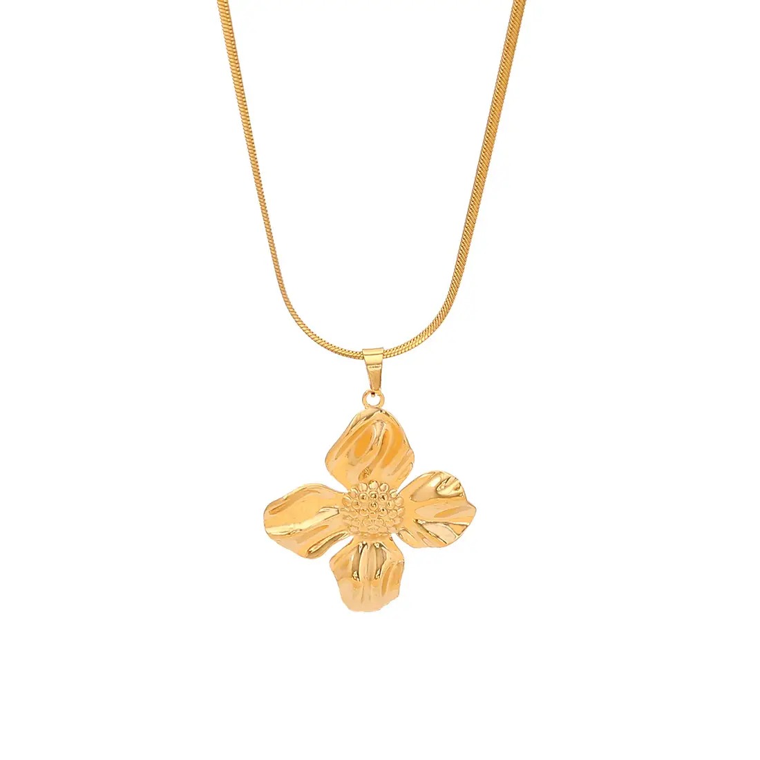 Stainless Steel Butterfly Sun Love Necklace Set - Image 2
