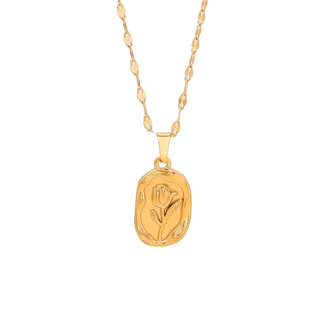 Stainless Steel Butterfly Sun Love Necklace Set - Image 7