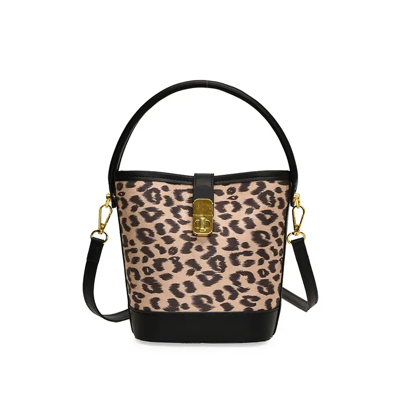 Vintage Leopard Print Crossbody Bag for Women - Image 7