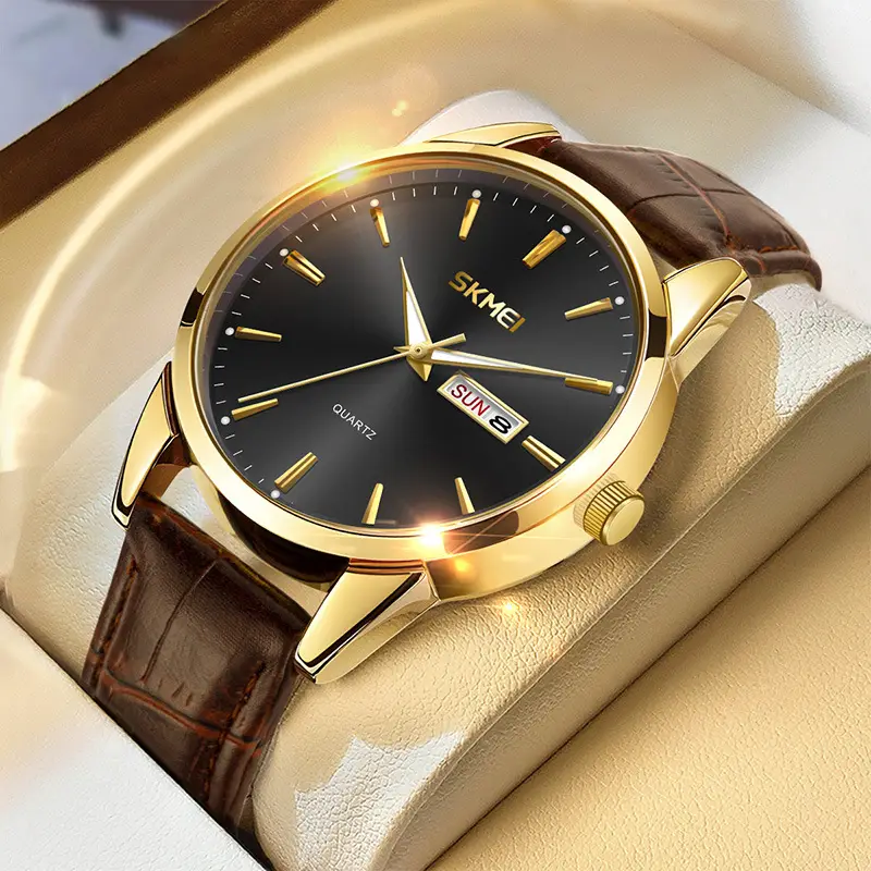 Stainless Steel Waterproof Men's Quartz Watch Blue Dial - Image 12