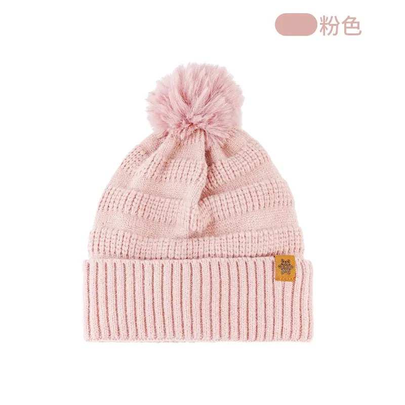 Black Wool Knit Hat with Gloves for Women Winter - Image 5