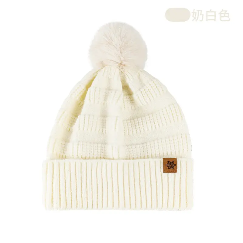 Black Wool Knit Hat with Gloves for Women Winter - Image 6