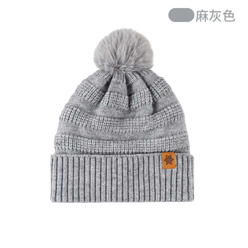 Black Wool Knit Hat with Gloves for Women Winter - Image 7