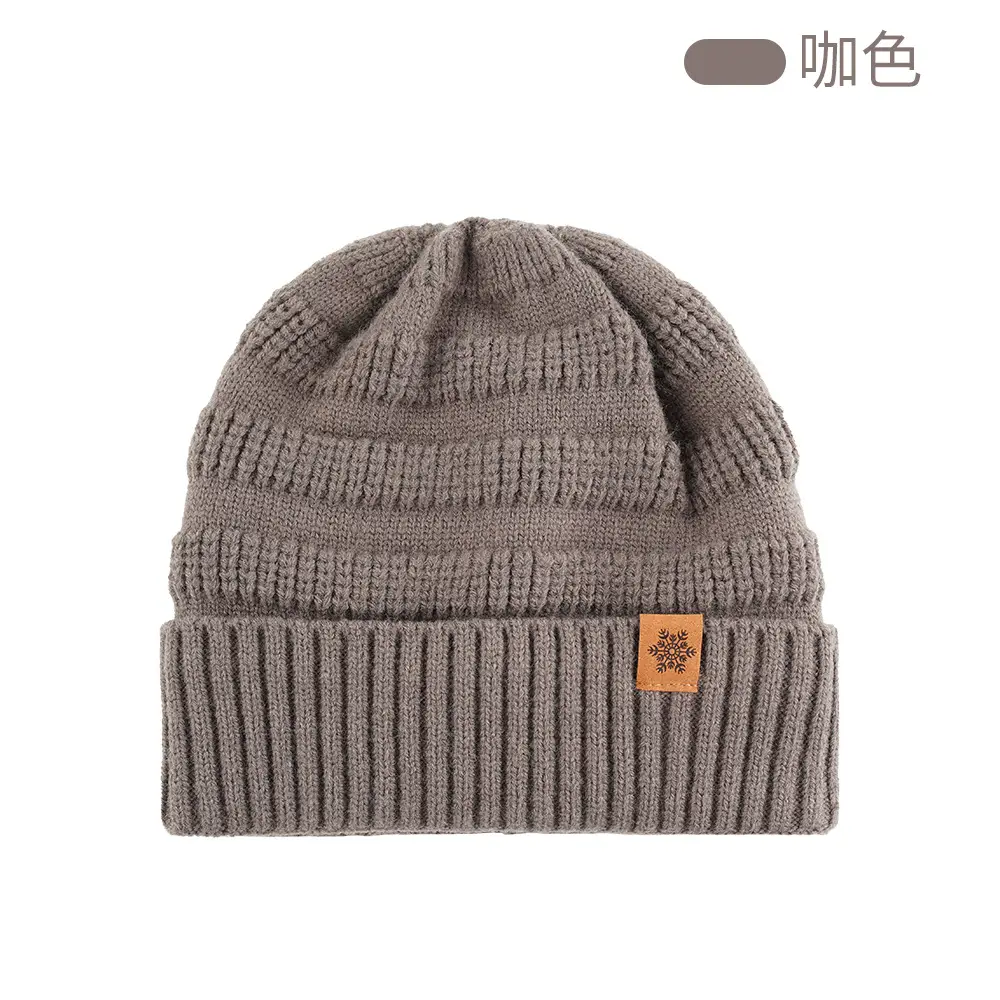 Black Wool Knit Hat with Gloves for Women Winter - Image 9