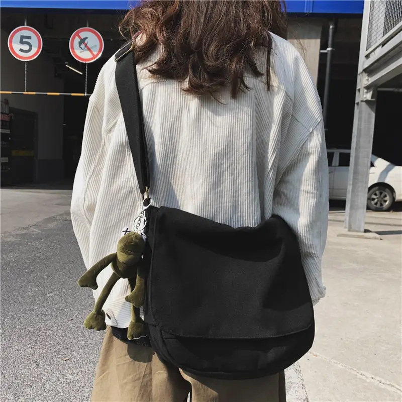Black Crossbody Bag for Women with Tassel - Image 6