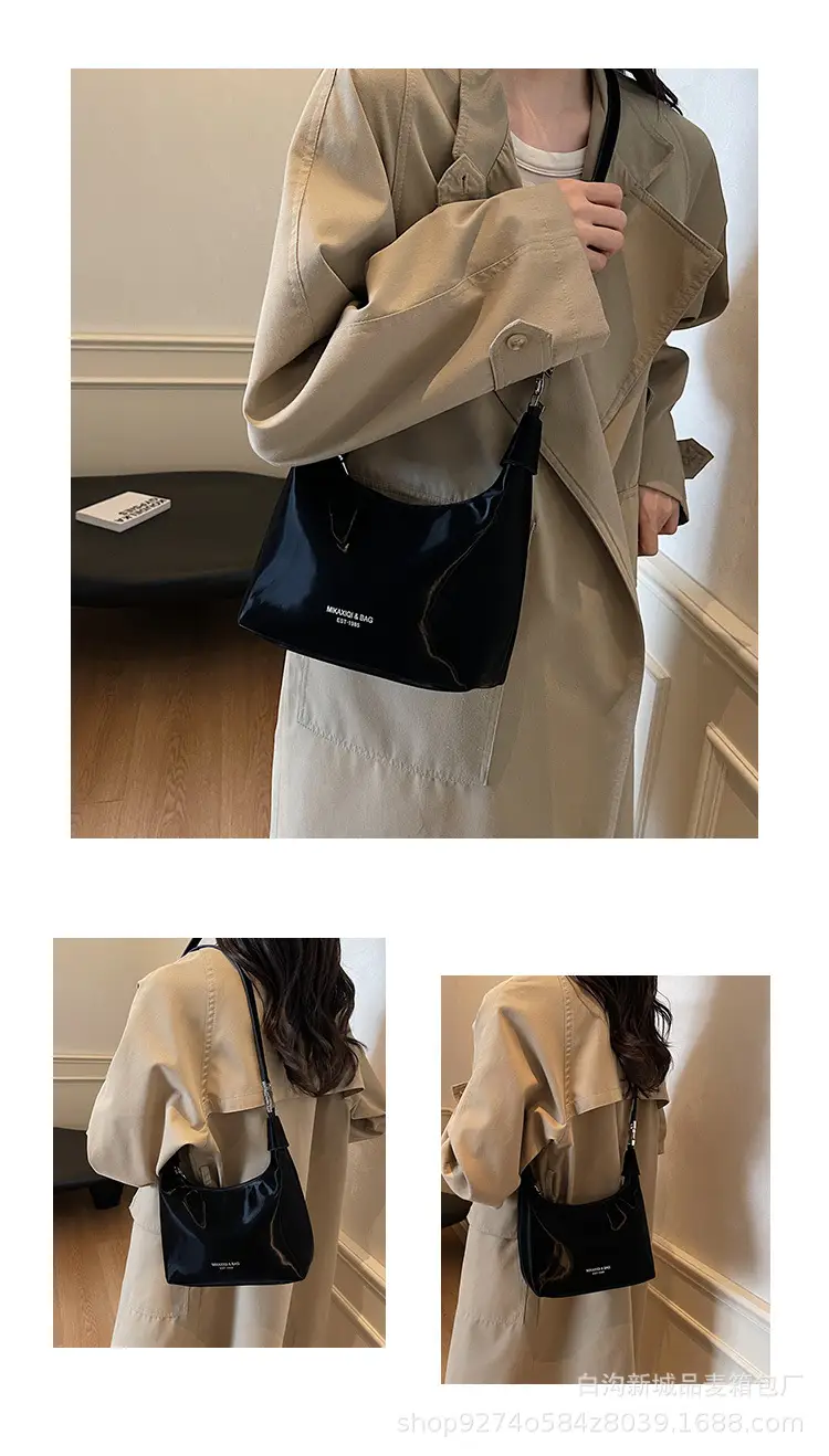 Korean Style Black Shoulder Crossbody Bag 2026 — feature 10