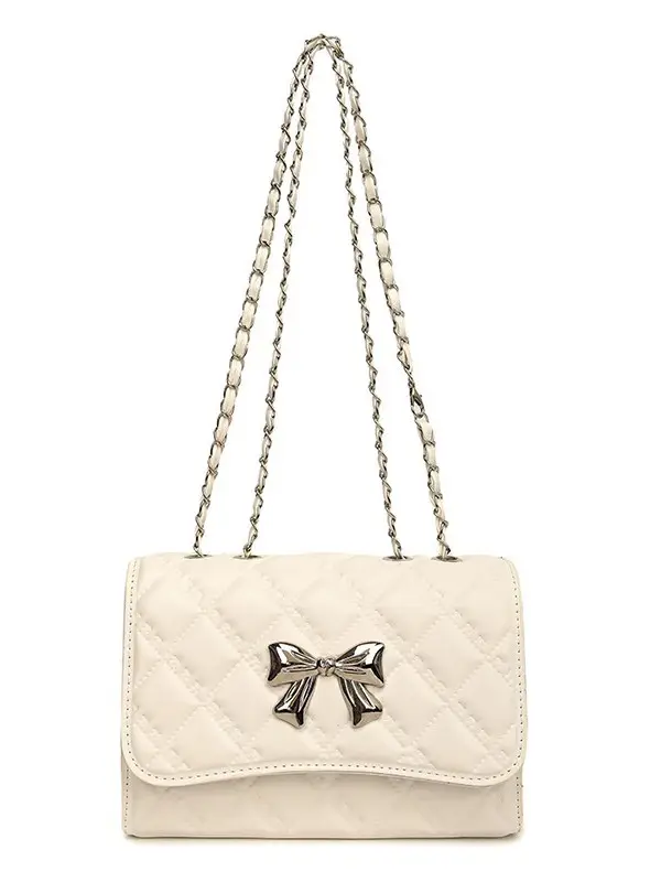 Women's Rhombic Chain Shoulder Bag Tan 2024 - Image 9