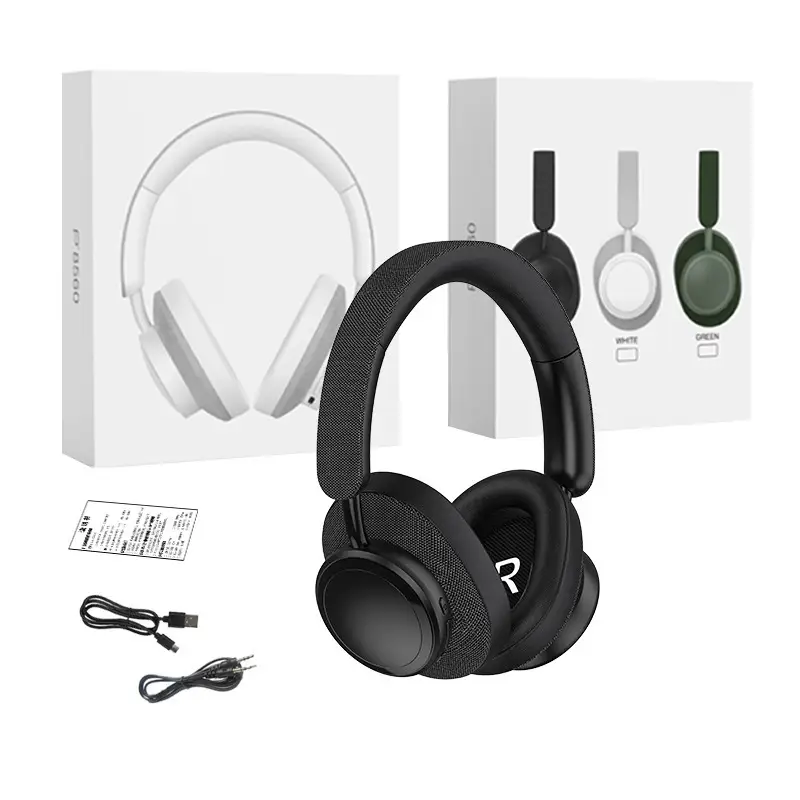 Wireless Bluetooth Headphones Black 3D Cotton Comfortable - Image 2