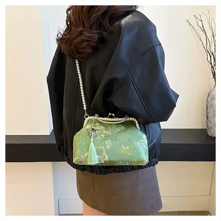Autumn Embroidered Handbags for Women Pearl Shoulder Bag — feature 20