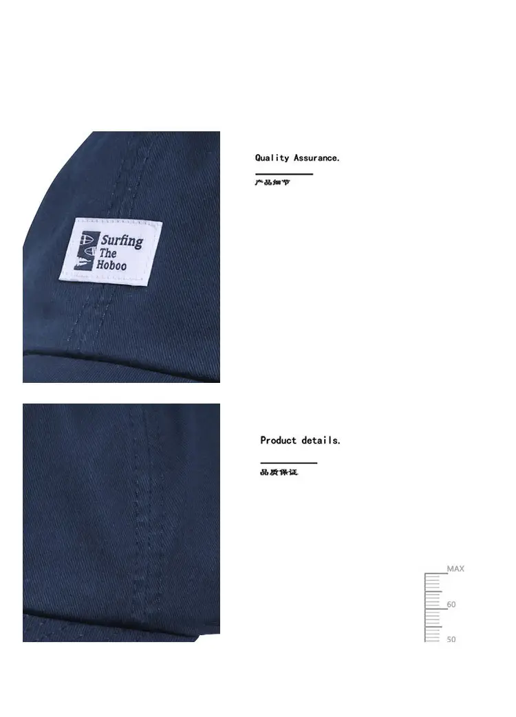 New Spring & Autumn Korean Style Blue Baseball Cap — feature 9