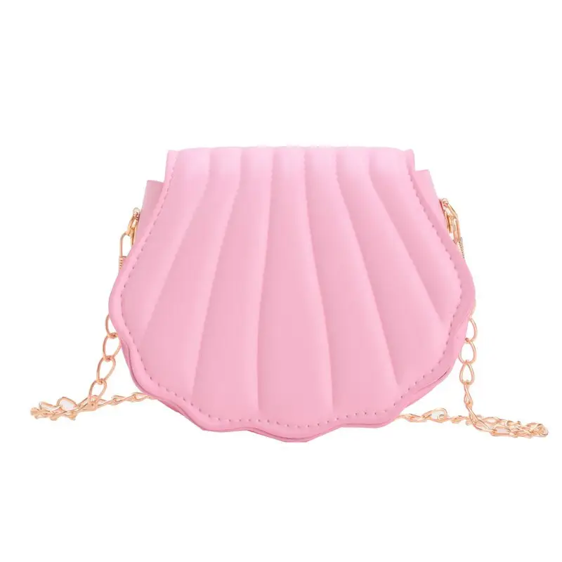 Cute Shell Bag for Kids Girls Blue Chain Shoulder - Image 11