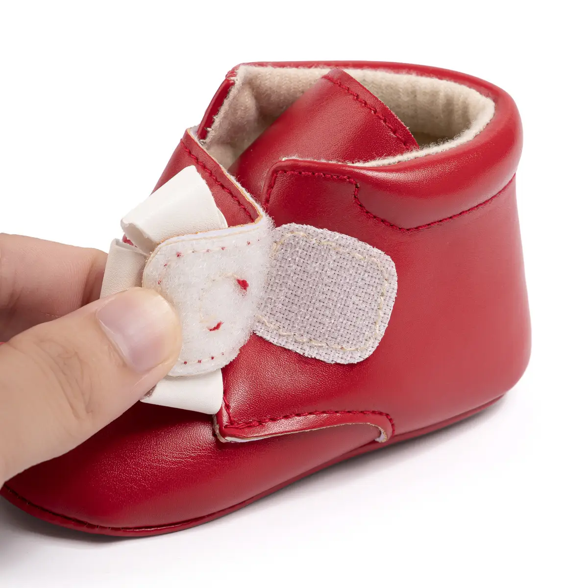 Brown Flower Velcro Baby Shoes for Toddlers — feature 15