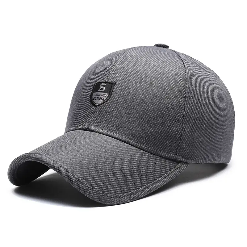 Gray Men's Baseball Cap with Logo - Image 6