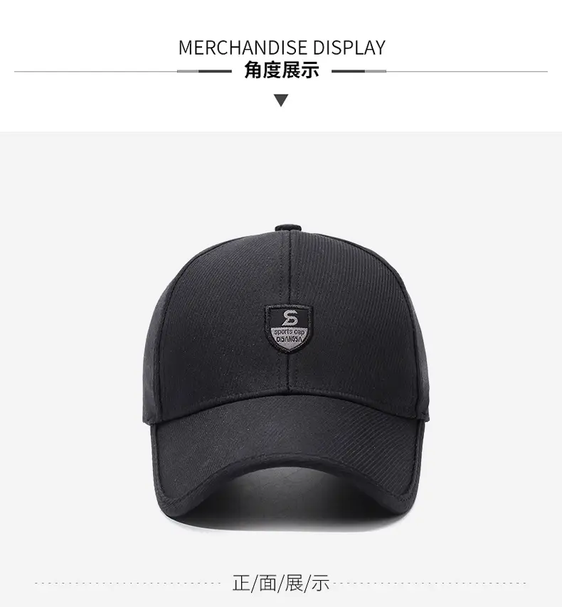 Gray Men's Baseball Cap with Logo — feature 8
