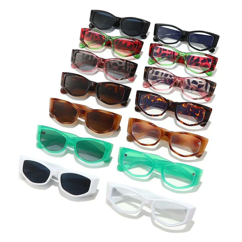 Cat-Eye Sunglasses for Women Pink Leopard Print - Image 18