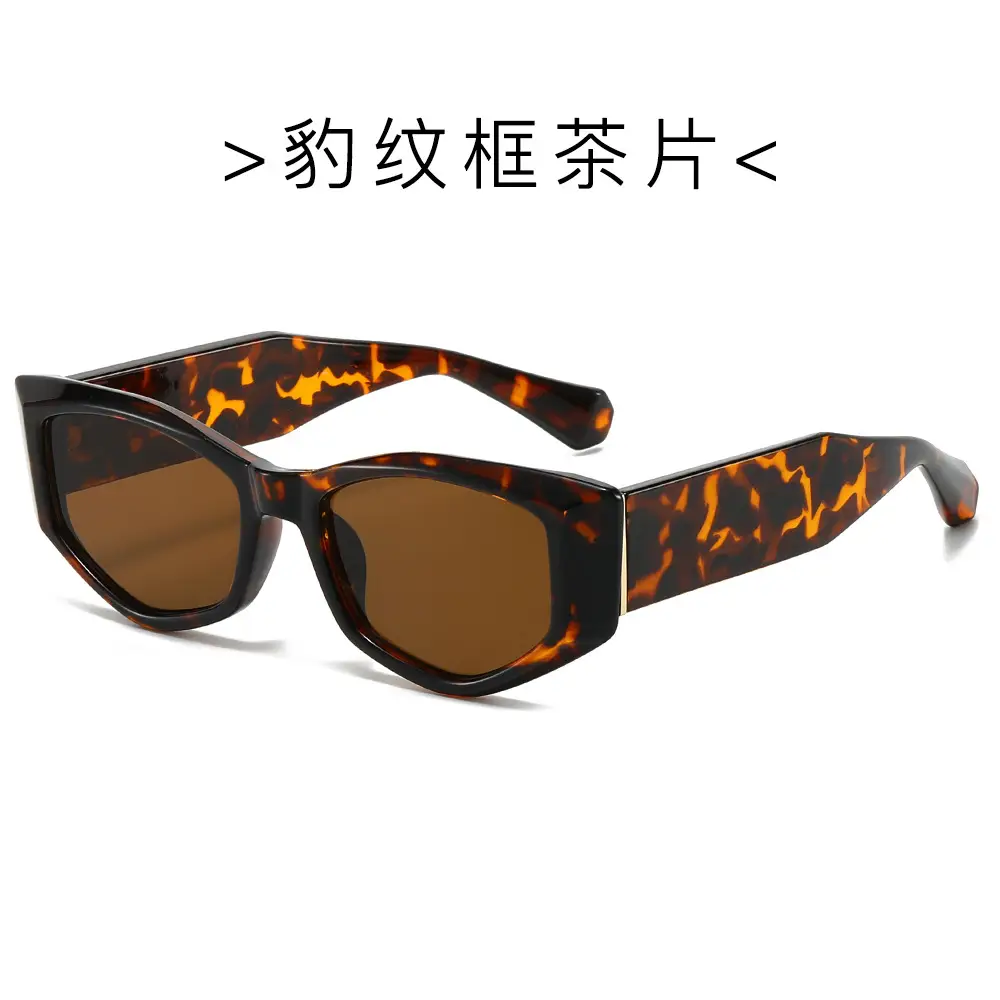 Cat-Eye Sunglasses for Women Pink Leopard Print - Image 2