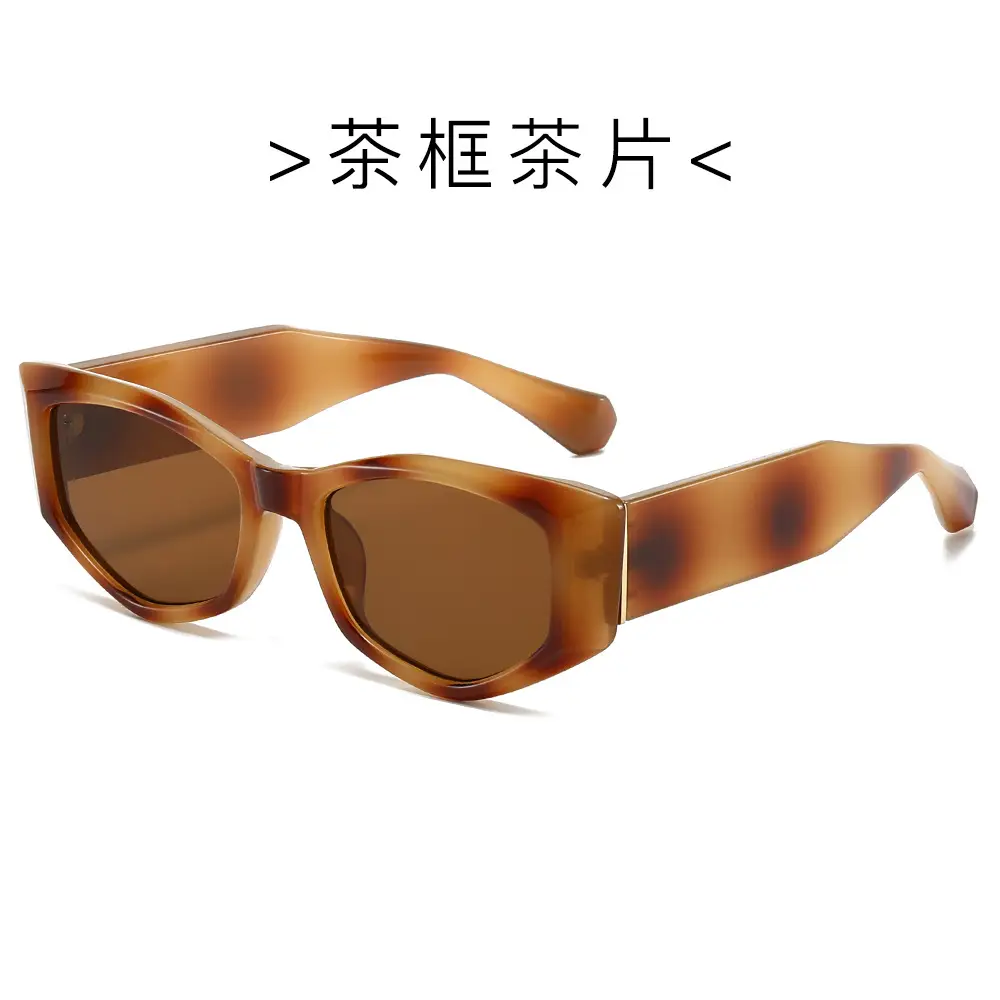 Cat-Eye Sunglasses for Women Pink Leopard Print - Image 4