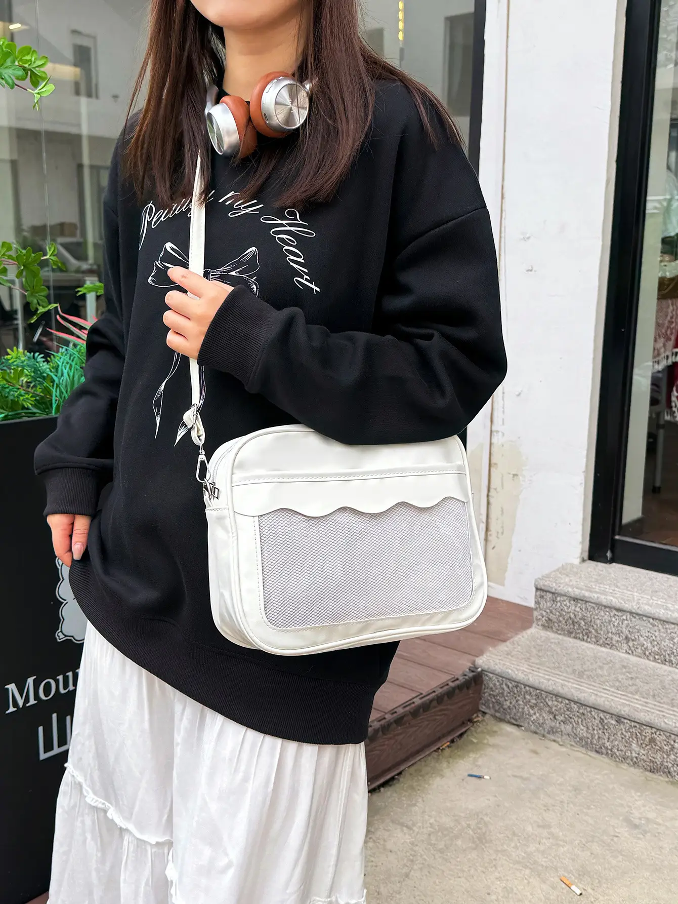 Cute Japanese PU Shoulder Crossbody Bag Women - Image 7