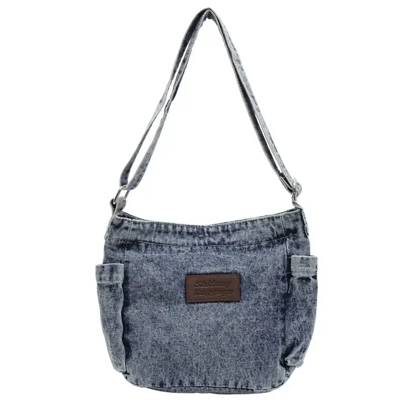 Denim Crossbody Bag for Women Retro Style - Image 2