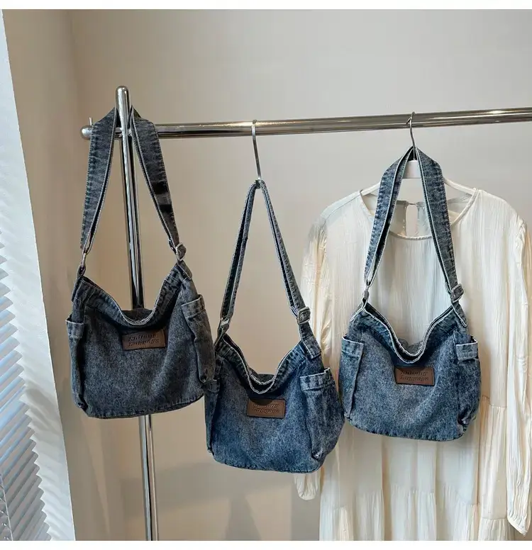 Denim Crossbody Bag for Women Retro Style — feature 12