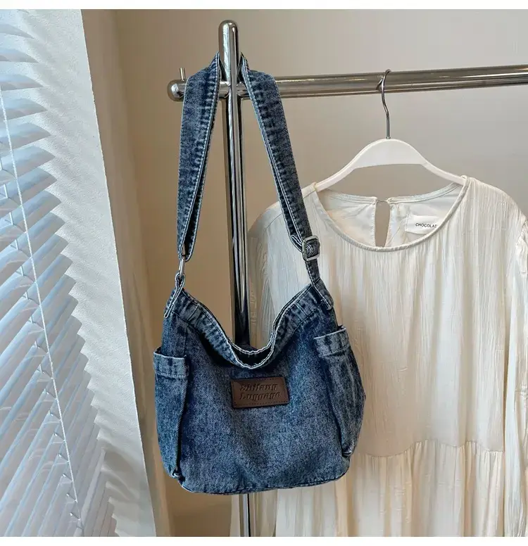 Denim Crossbody Bag for Women Retro Style — feature 13