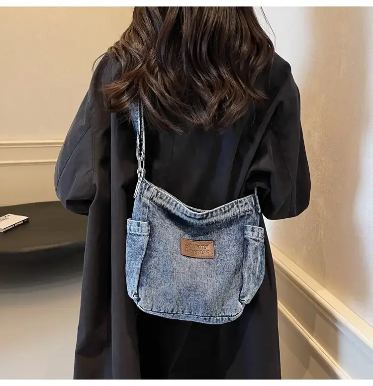 Denim Crossbody Bag for Women Retro Style — feature 14