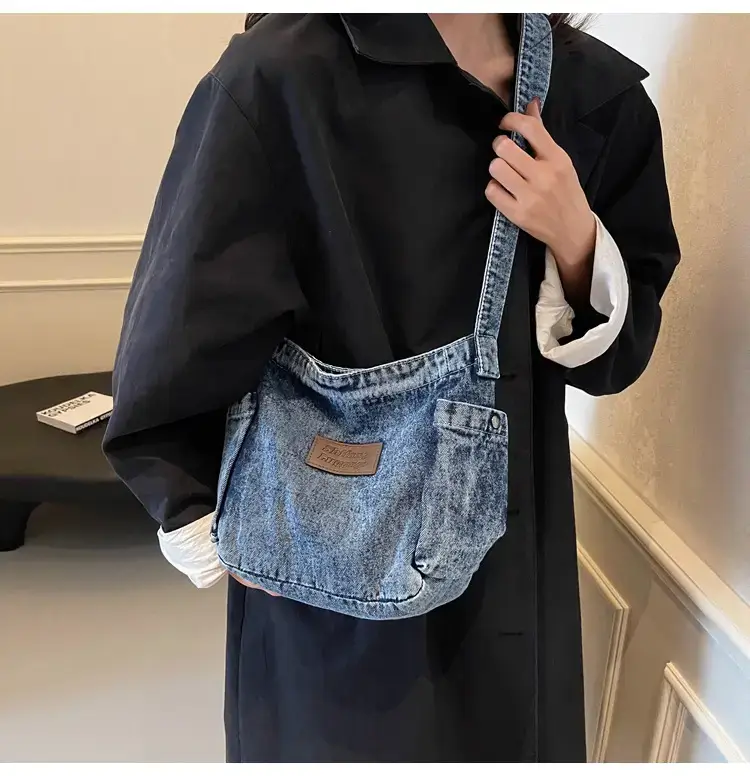 Denim Crossbody Bag for Women Retro Style — feature 15