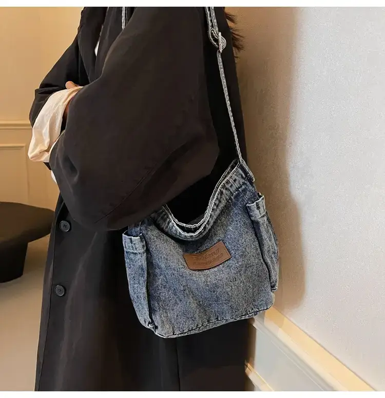 Denim Crossbody Bag for Women Retro Style — feature 16