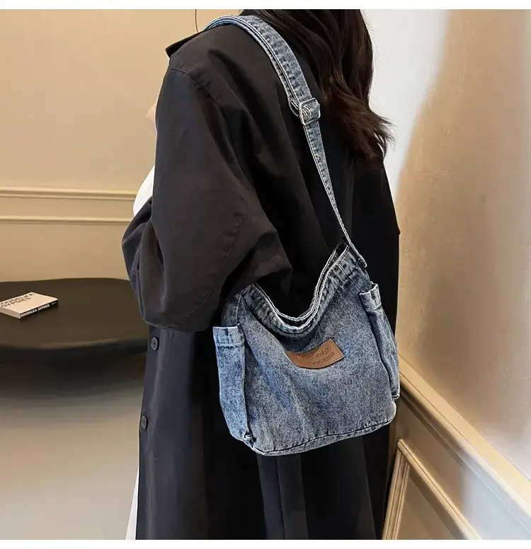 Denim Crossbody Bag for Women Retro Style — feature 17