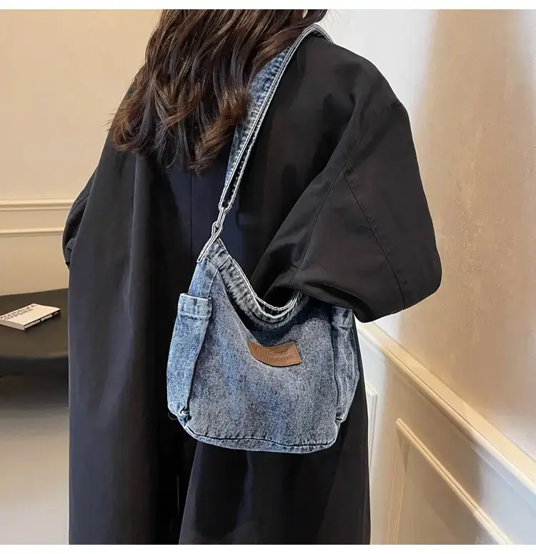 Denim Crossbody Bag for Women Retro Style — feature 18