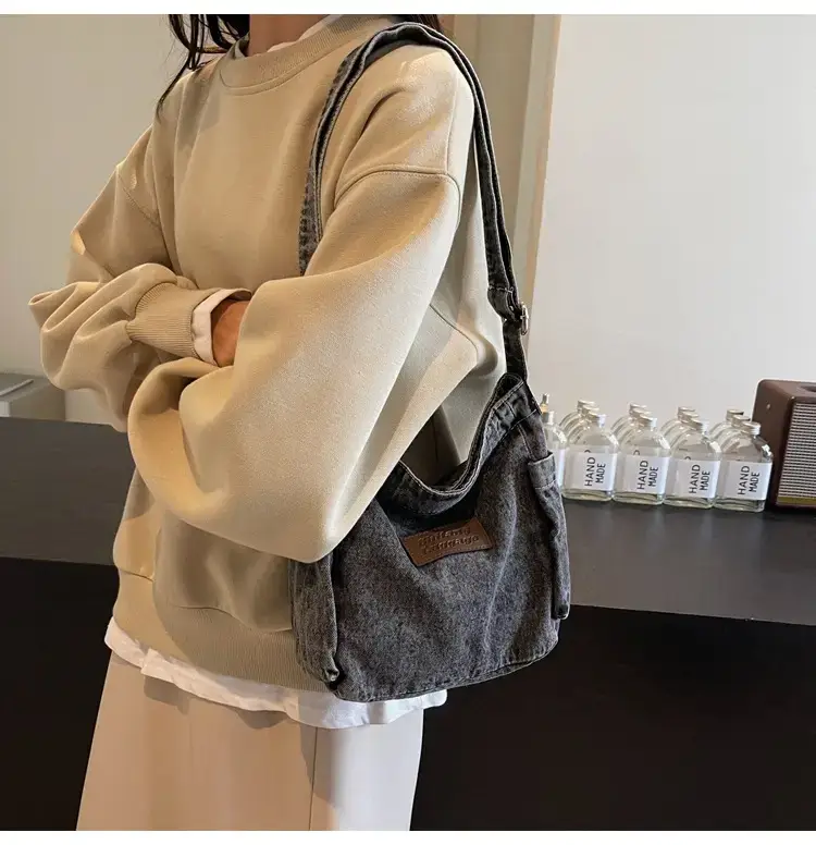 Denim Crossbody Bag for Women Retro Style — feature 19