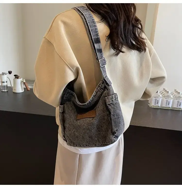 Denim Crossbody Bag for Women Retro Style — feature 20