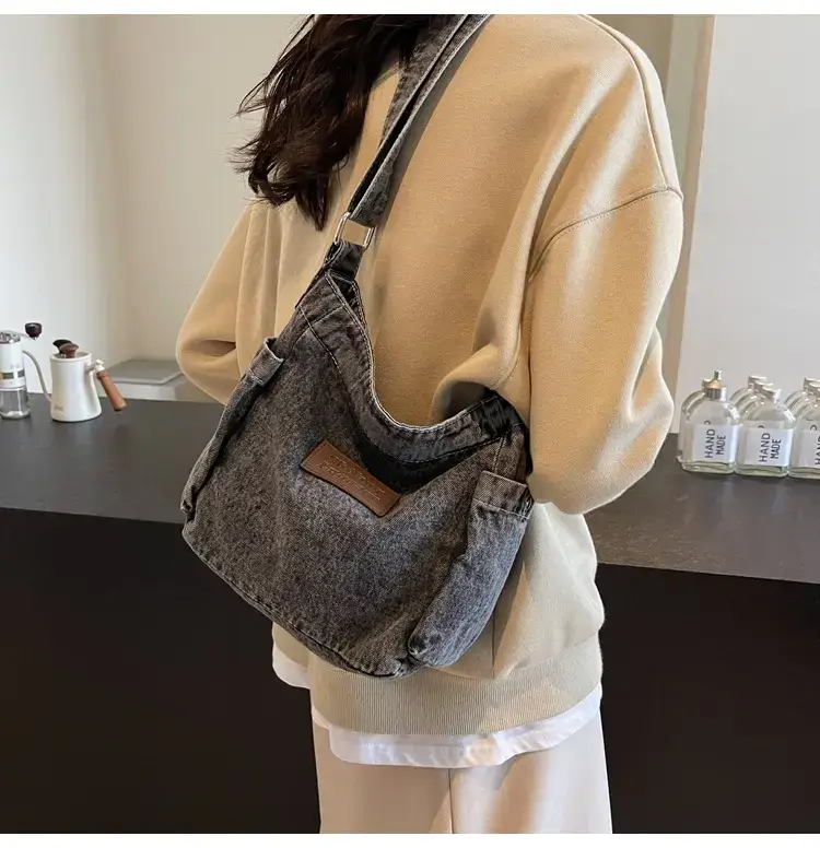 Denim Crossbody Bag for Women Retro Style — feature 21