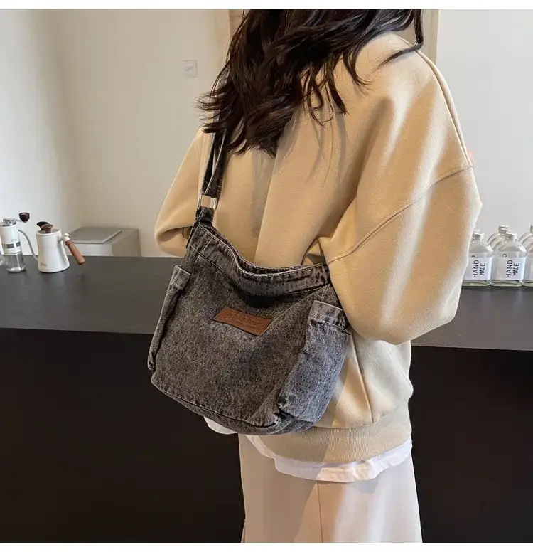 Denim Crossbody Bag for Women Retro Style — feature 23