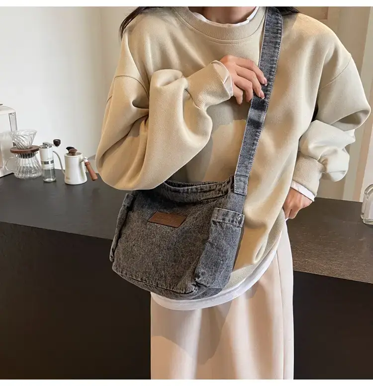 Denim Crossbody Bag for Women Retro Style — feature 24