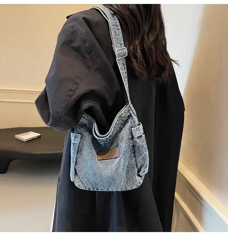 Denim Crossbody Bag for Women Retro Style — feature 25