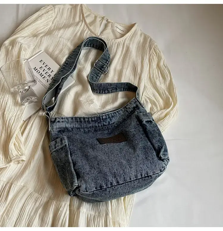 Denim Crossbody Bag for Women Retro Style — feature 28