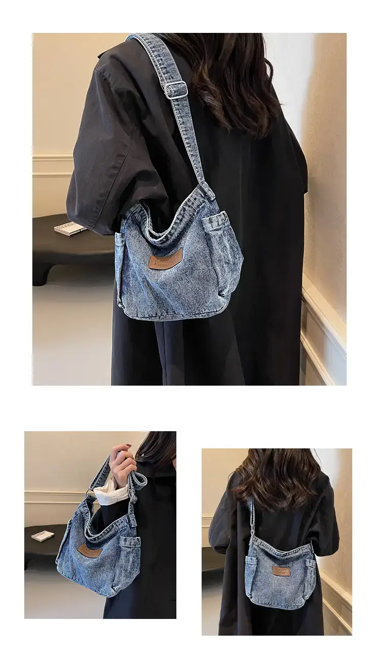 Denim Crossbody Bag for Women Retro Style — feature 9