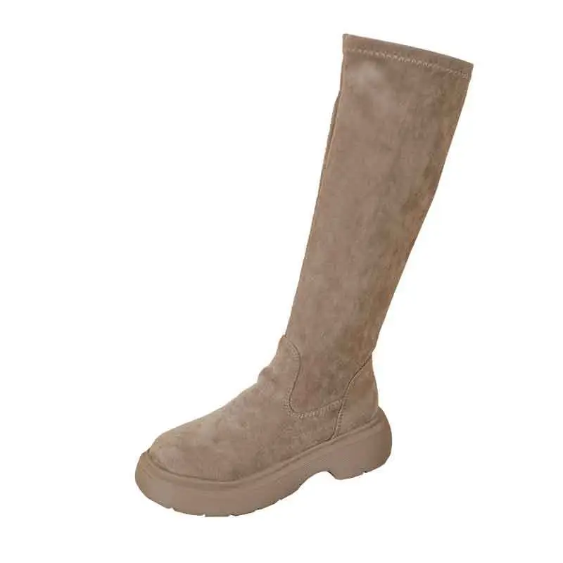 Korean-style Over-the-Knee Boots Women 2024 Winter