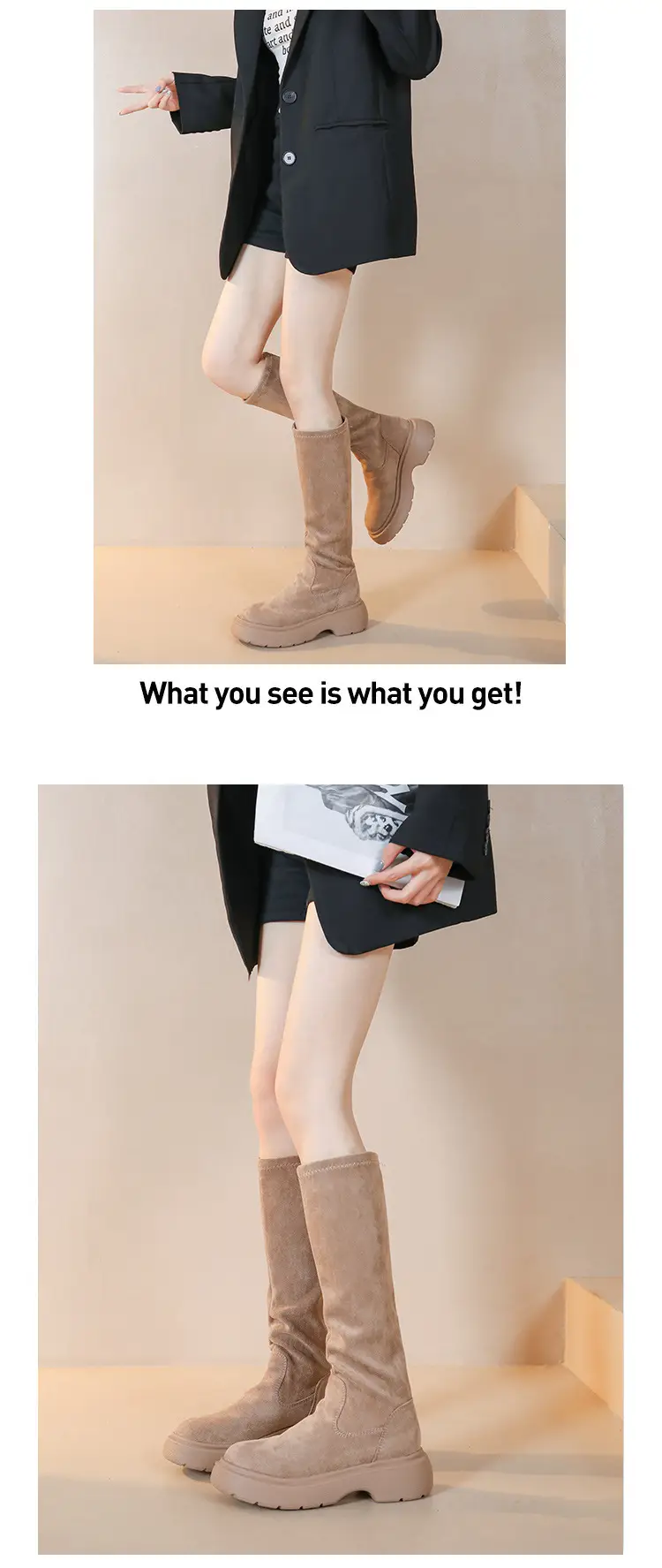 Korean-style Over-the-Knee Boots Women 2024 Winter — feature 10