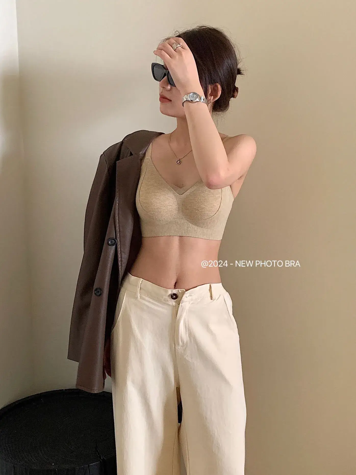 Grey Cotton Seamless Underwear for Women — feature 9
