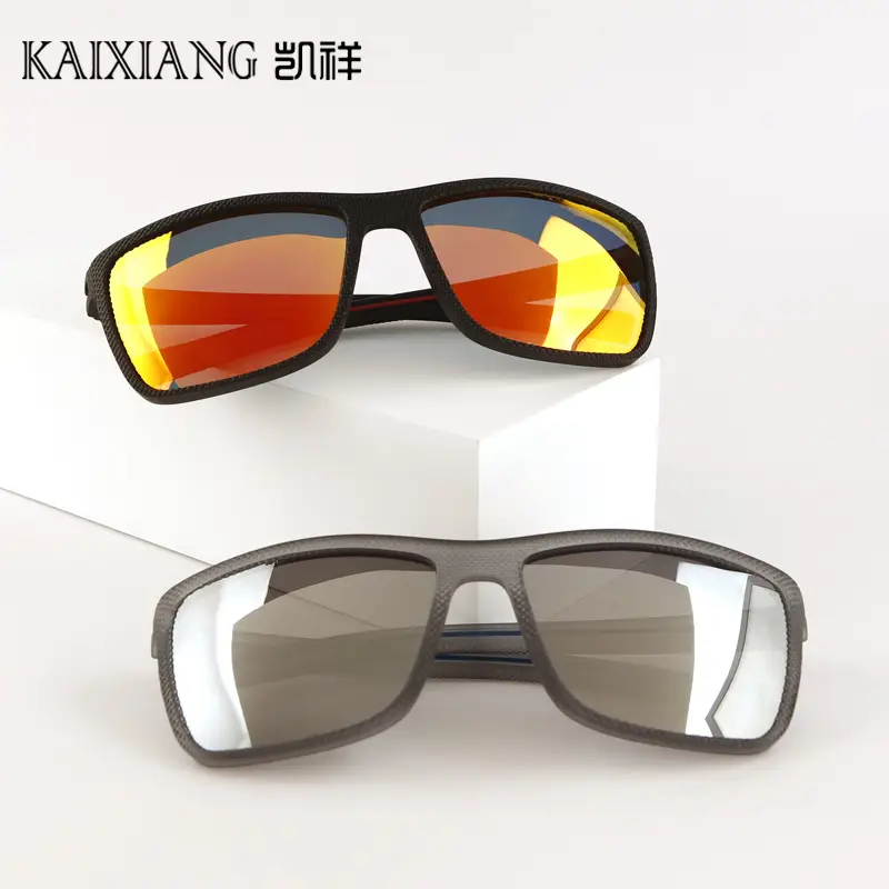 Men Polarized Sunglasses Gray Water Silver Film - Image 11