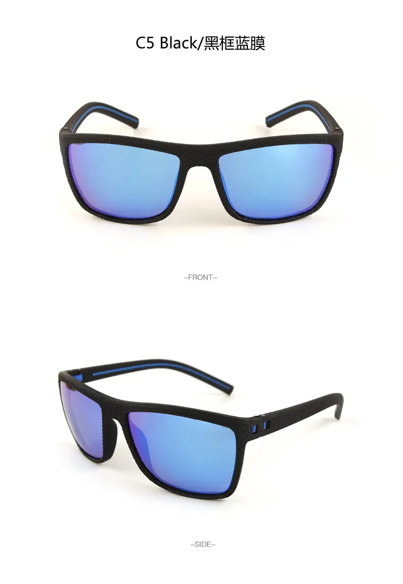 Men Polarized Sunglasses Gray Water Silver Film — feature 12