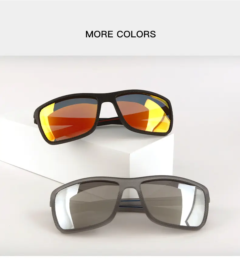 Men Polarized Sunglasses Gray Water Silver Film — feature 2
