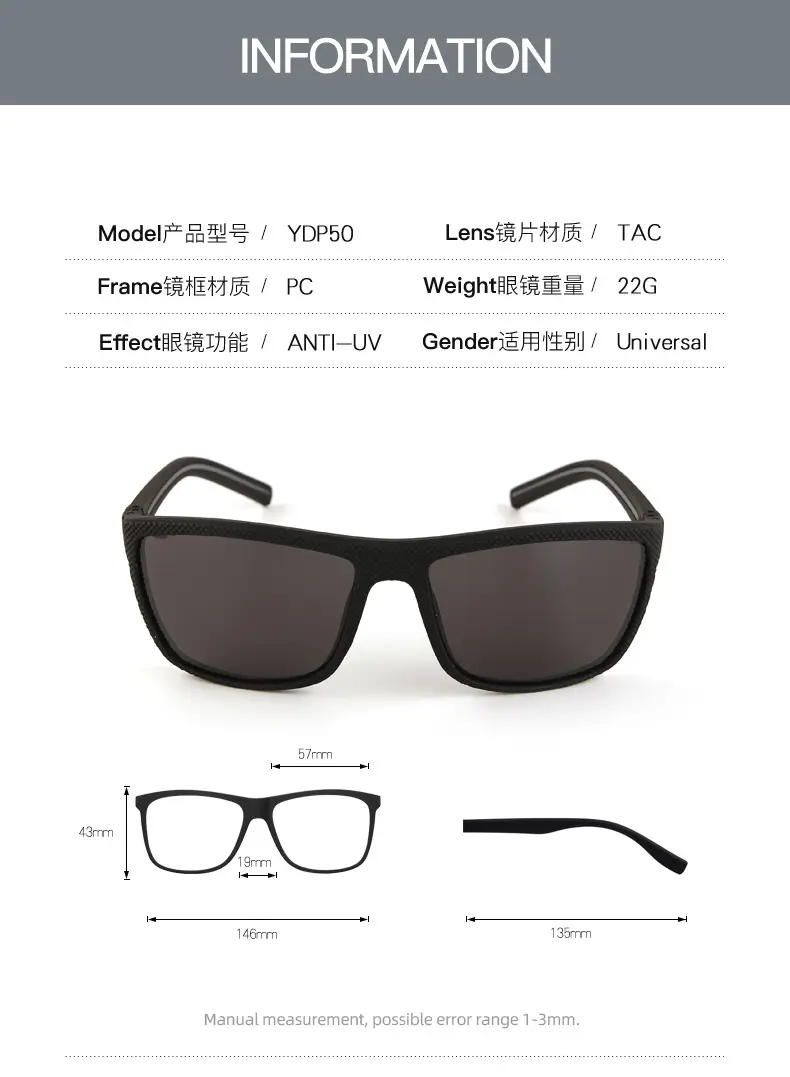 Men Polarized Sunglasses Gray Water Silver Film — feature 6