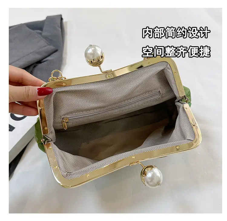 Women Embroidered Pearl Handbag Set 2024 Autumn Winter — feature 11