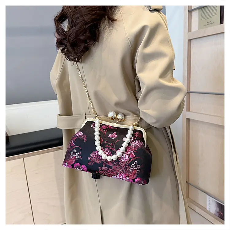 Women Embroidered Pearl Handbag Set 2024 Autumn Winter — feature 24