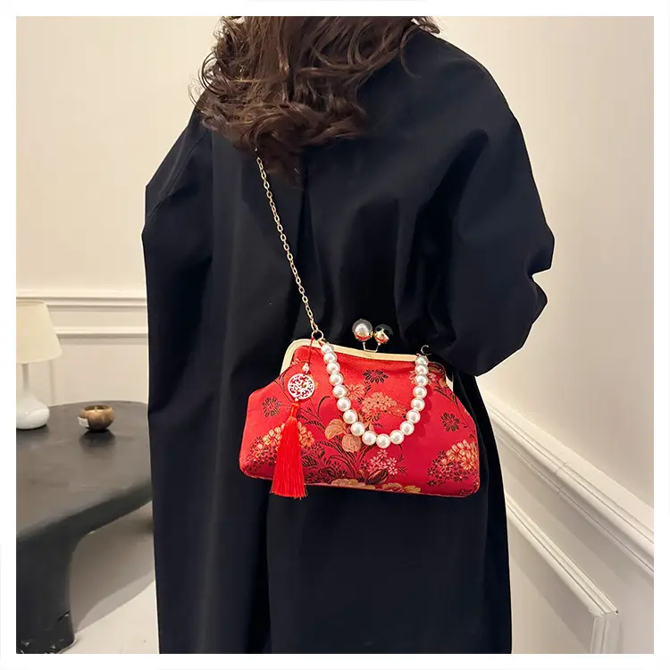 Women Embroidered Pearl Handbag Set 2024 Autumn Winter — feature 29