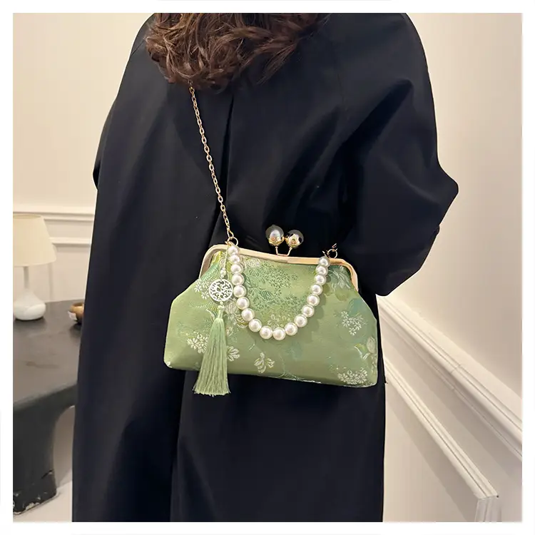 Women Embroidered Pearl Handbag Set 2024 Autumn Winter — feature 35