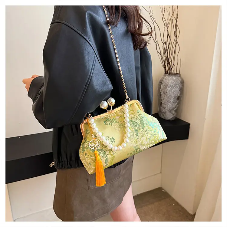 Women Embroidered Pearl Handbag Set 2024 Autumn Winter — feature 37